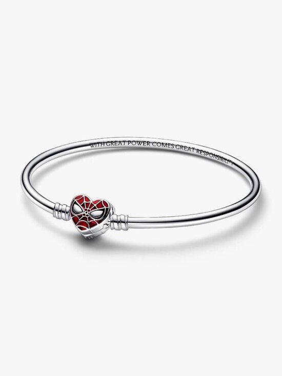 Pandora Jewelry - Pandora Moments Marvel Spider-Man Mask Clasp Bangle